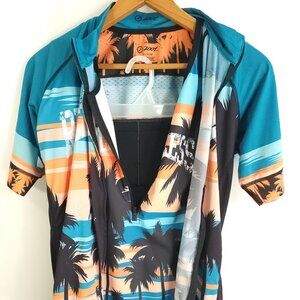 Zoot Cycling Jacket Shirt Shorts Set Adult's XL Triathlon Multicolor Relentless